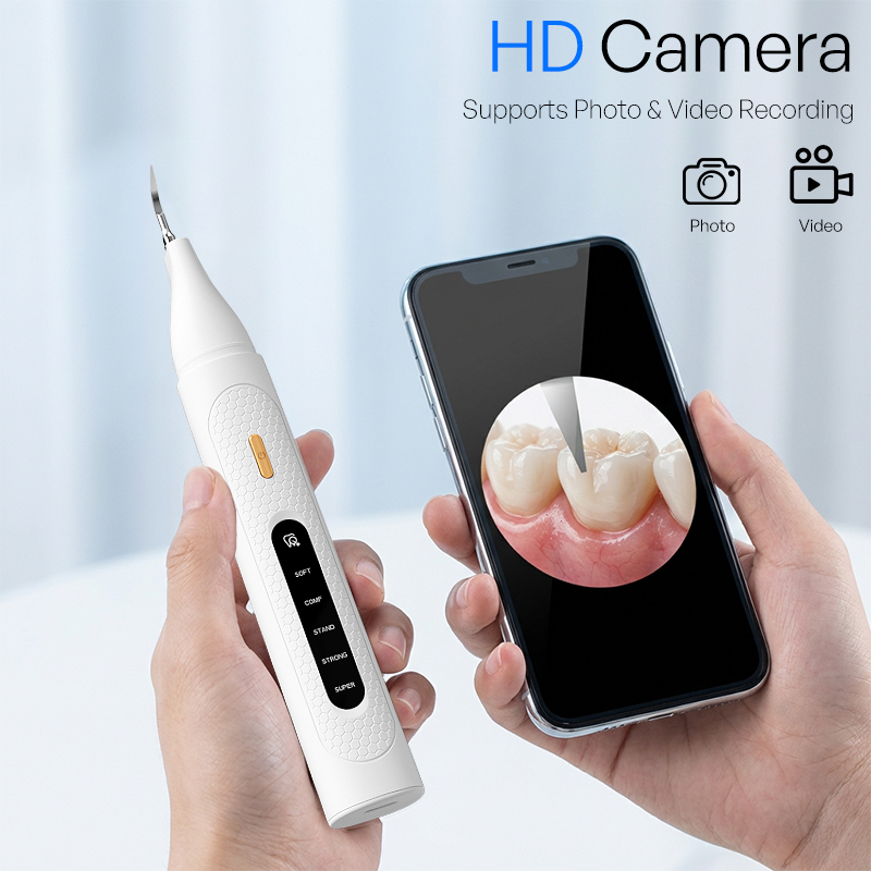 Teeth Whitening Mouthwash - Limpador de Dentes Ultrassônico Visual com