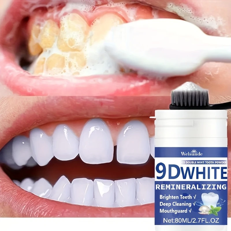 Teeth Whitening Near Me - Pó Dental Remineralizante 9D com Hidroxiapatita,